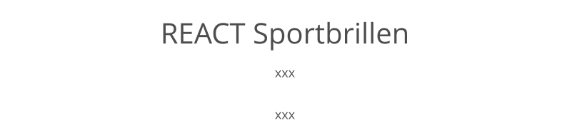 REACT Sportbrillen xxx  xxx